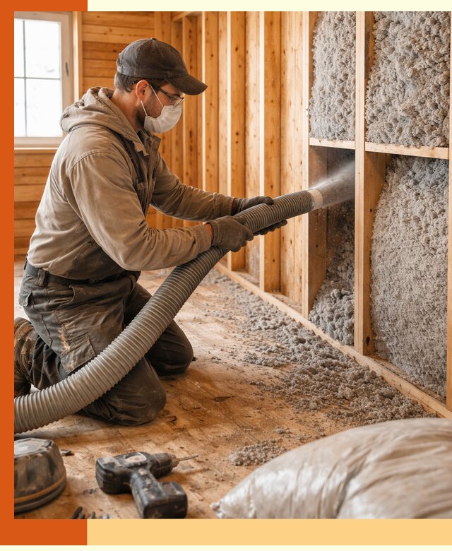 Утепление дачного дома эковатой в Клинцах — быстро и надёжно