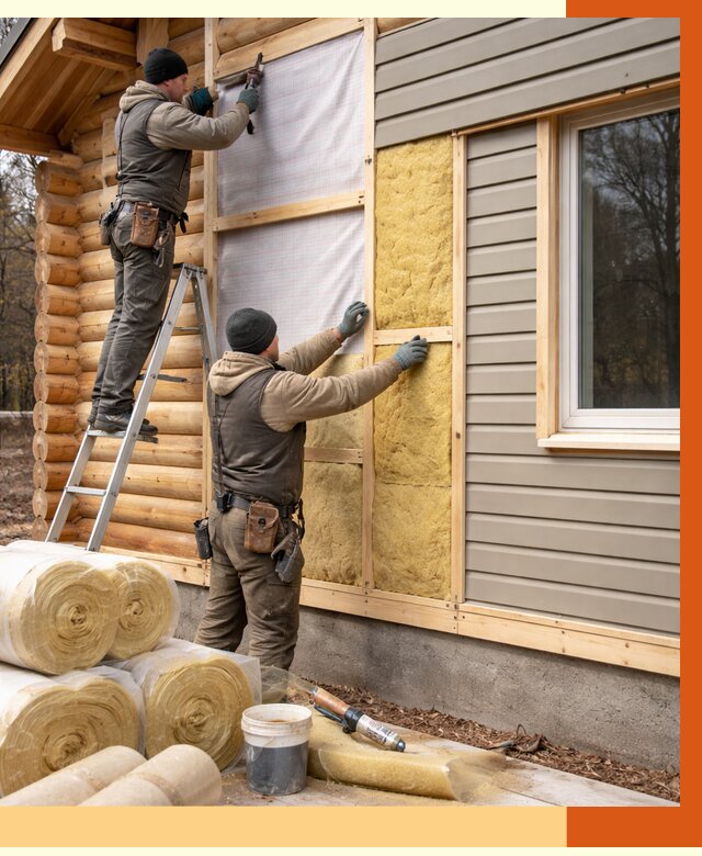 Утепление деревянного дома в Клинцах от 6446 руб./м2 — заказать работы | ТепломастерКлы