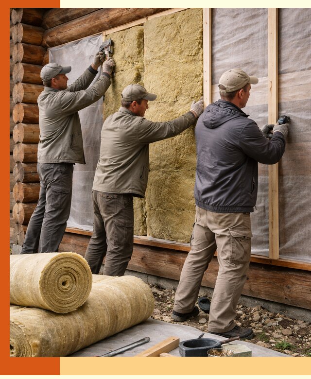 Утепление деревянного дома в Клинцах эффективными технологиями