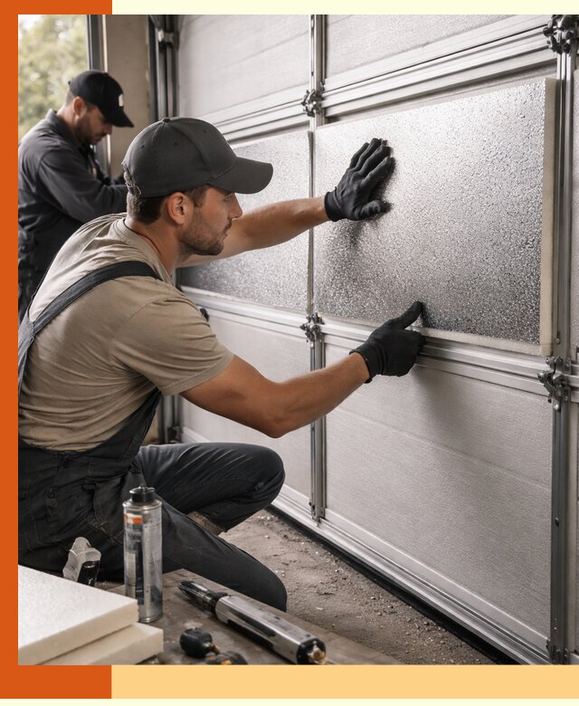Утепление гаражных ворот в Клинцах качественно и надежно
