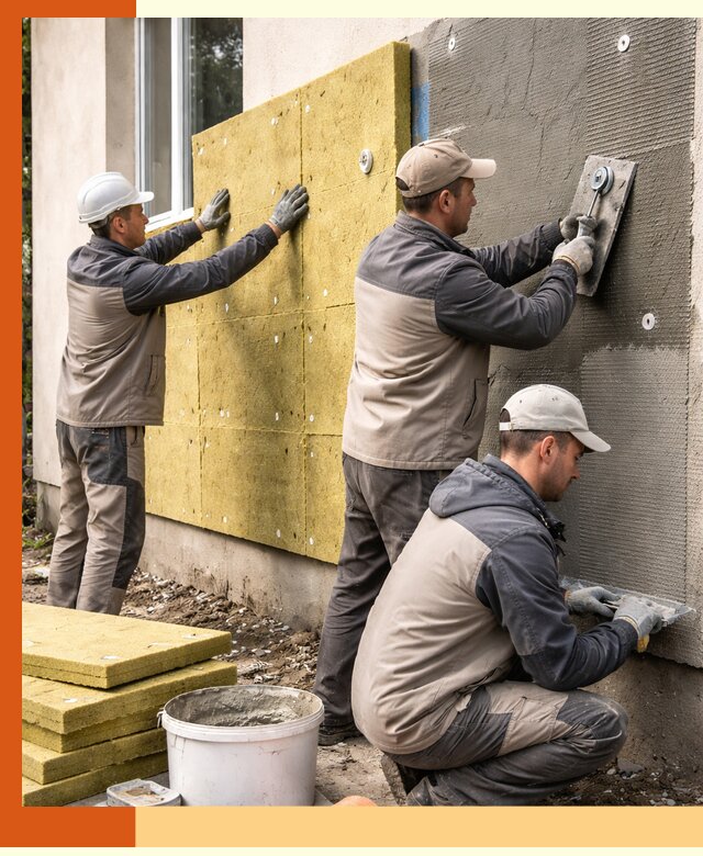 Утепление фасада под штукатурку в Клинцах — энергоэффективная технология