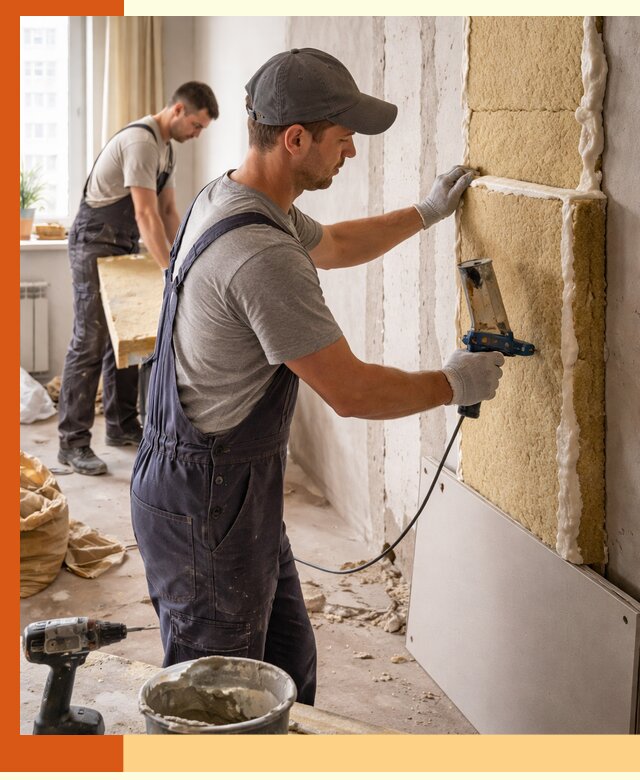 Утепление стен изнутри в Клинцах — качественно и эффективно