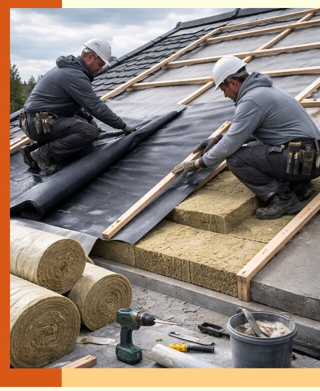 Утепление крыши снаружи в Клинцах: профессиональная теплоизоляция