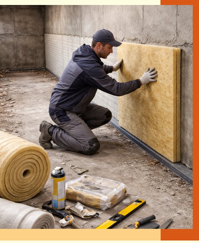 Утепление фундамента изнутри в Клинцах от 4366 руб./м2 — работы под ключ | ТепломастерКлы