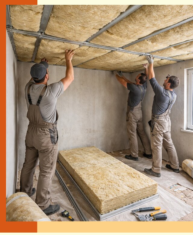 Утепление потолка в Клинцах — тепло и без сквозняков