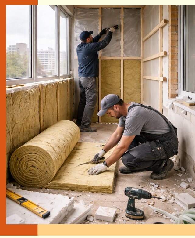 Утепление балкона под ключ в Клинцах качественно и быстро