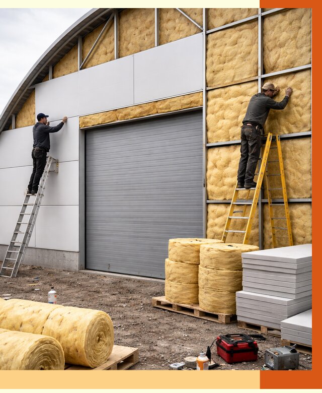 Утепление ангара пенополиуретаном в Клинцах от 7485 руб./м² — комплекс от ТепломастерКлы