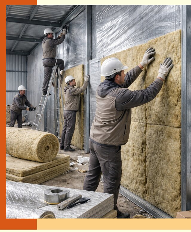 Утепление металлического склада в Клинцах: теплоизоляция и герметизация