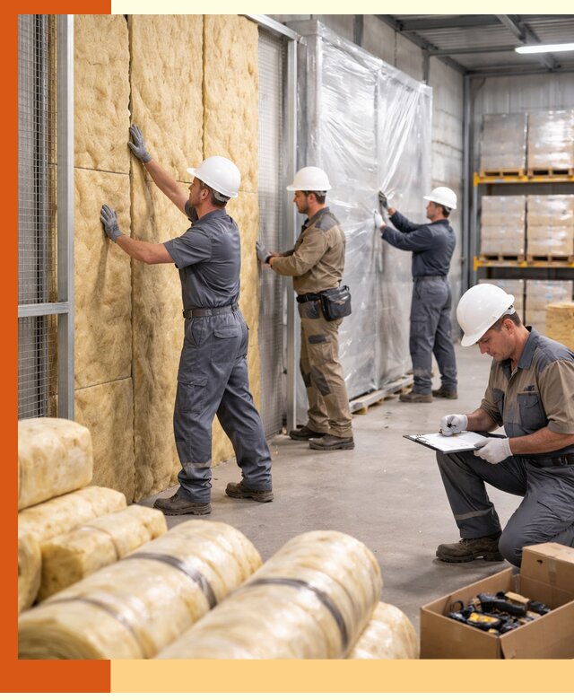 Утепление склада готовой продукции в Клинцах качественно и быстро