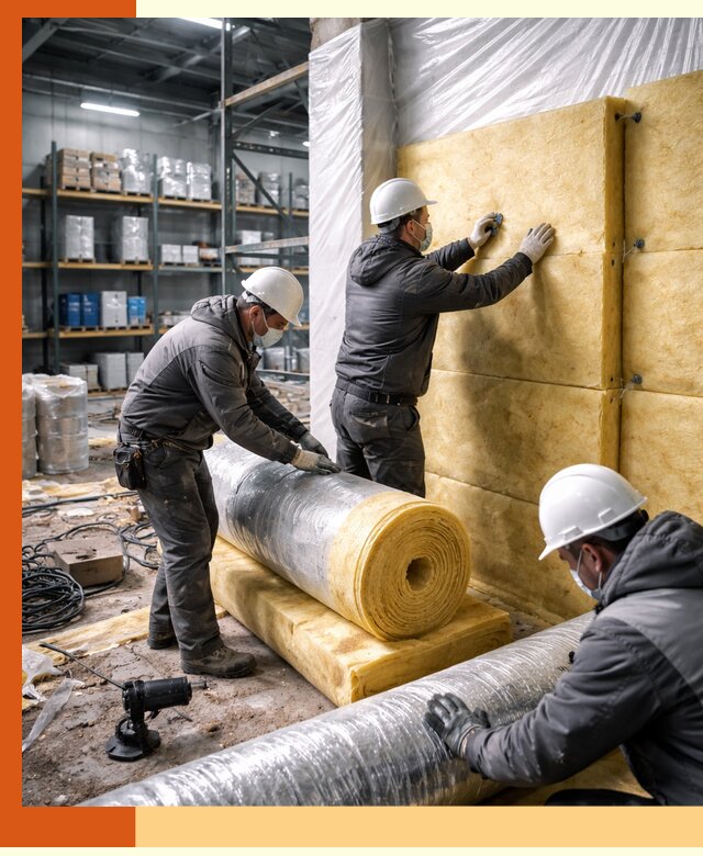 Утепление склада химсырья в Клинцах: безопасная и эффективная изоляция