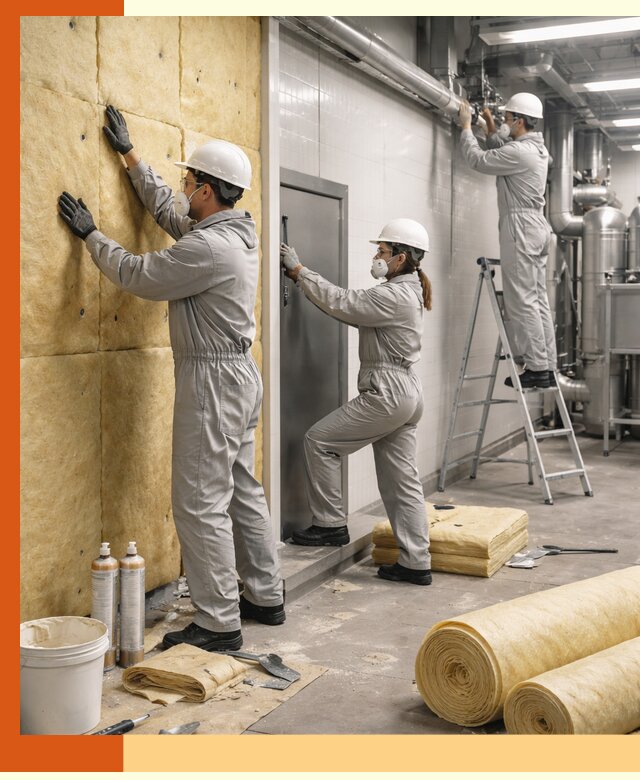 Утепление пищевого цеха под ключ в Клинцах