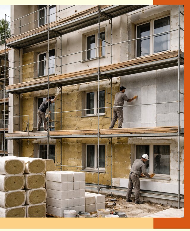 Утепление гостиницы в Клинцах от 7485 руб./м2 — комплексно, ППУ, под ключ | ТепломастерКлы