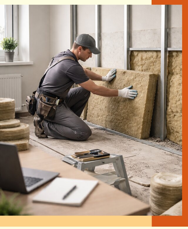 Утепление офиса в Клинцах от 4678 руб/м2 — комплексное утепление офиса под ключ | ТепломастерКлы