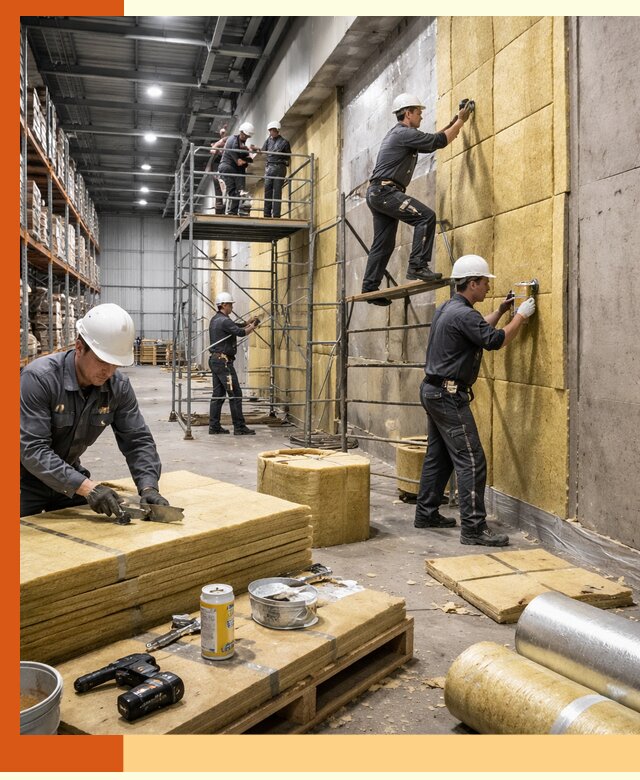 Утепление логистического центра в Клинцах качественно и экономично