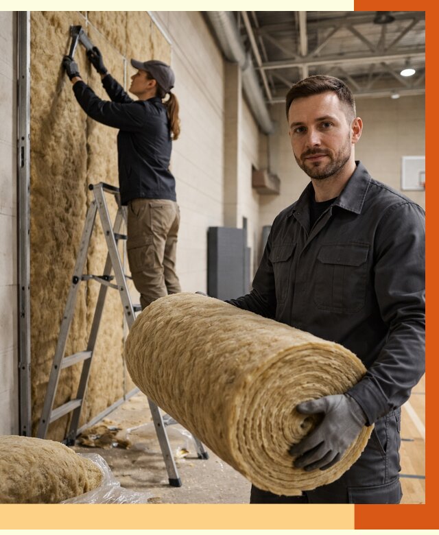 Утепление спортзала в Клинцах от 7797 руб/м2 — комплексное утепление под ключ | ТепломастерКлы