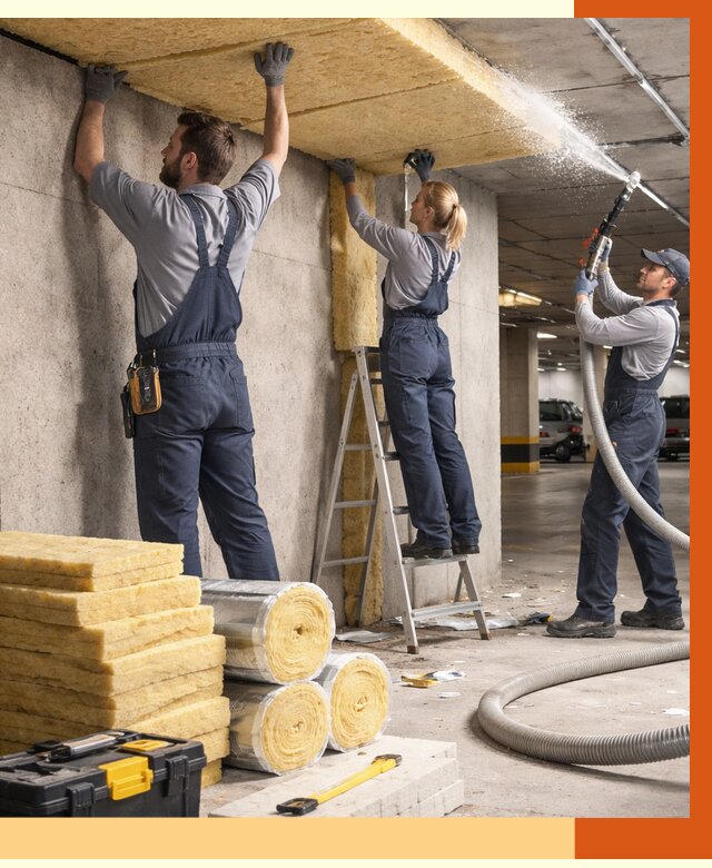 Утепление паркинга в Клинцах от 7069 руб./м2 — работы под ключ | ТепломастерКлы