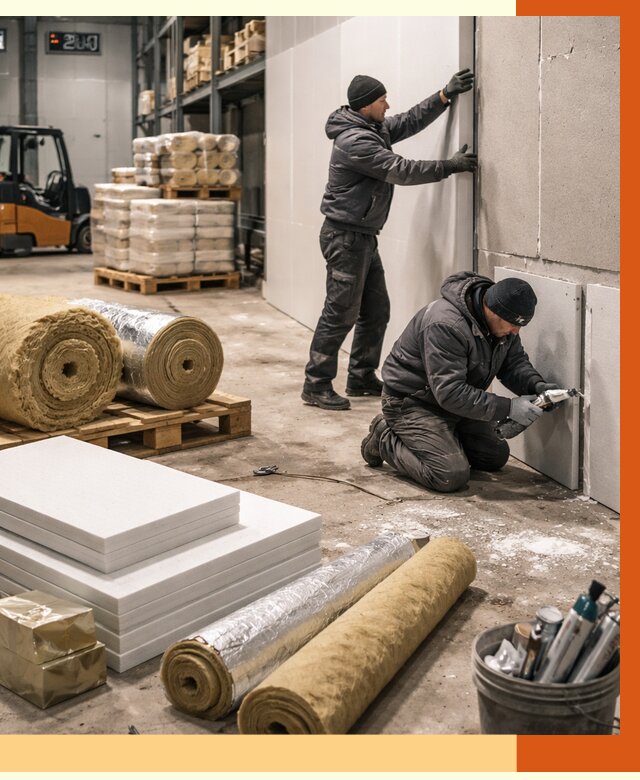 Утепление холодного склада в Клинцах от 8837 руб/м2 — комплексное под ключ | ТепломастерКлы