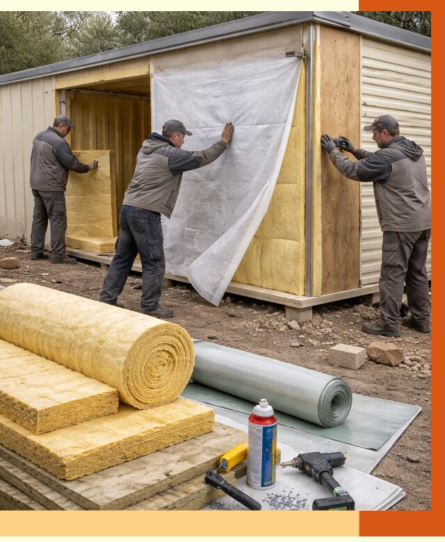 Утепление строительной бытовки в Клинцах от 12995 руб. под ключ | ТепломастерКлы