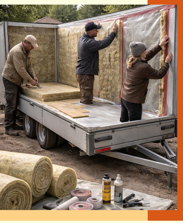 Утепление прицепа в Клинцах под ключ от 12995 руб. — комплекс от ТепломастерКлы