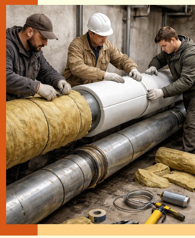 Утепление трубопровода в Клинцах с гарантией энергоэффективности