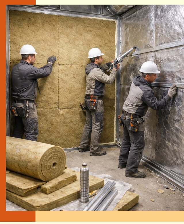 Утепление венткамеры в Клинцах — качественная теплоизоляция и шумопоглощение