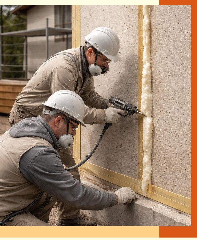 Утепление сип панелей ППУ в Клинцах от 4990 руб. под ключ | ТепломастерКлы