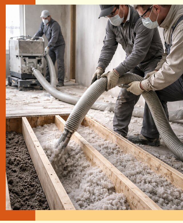 Заполнение полостей межэтажного перекрытия в Клинцах эффективно и герметично