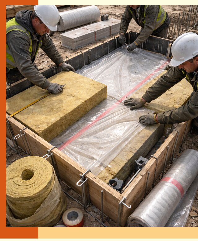 Теплоизоляция опалубки для строительства в Клинцах