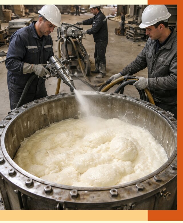 Заливка ППУ в емкости в Клинцах от 7537 руб. — утепление емкости под ключ | ТепломастерКлы