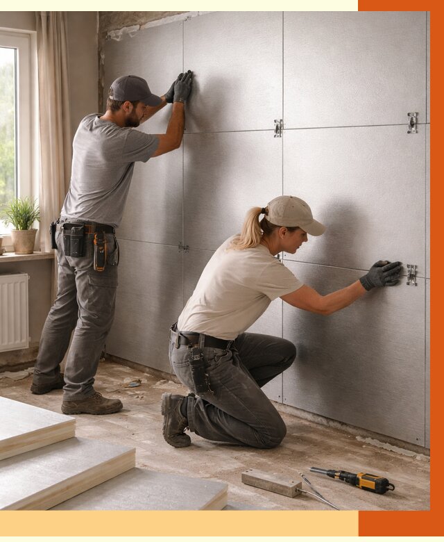 Утепление PIR панелями в Клинцах от 4366 руб. под ключ | ТепломастерКлы