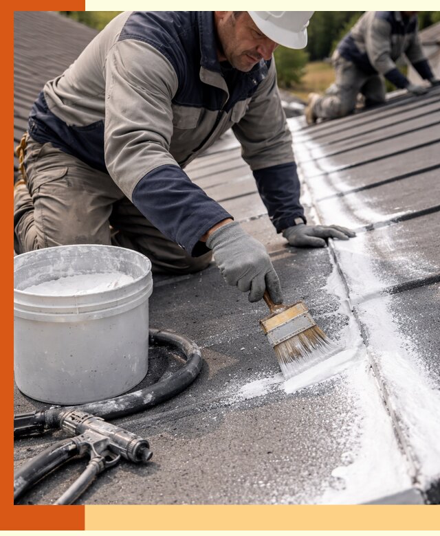 Утепление кровли жидкой теплоизоляцией в Клинцах