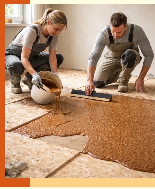 Утепление пола жидкой пробкой в Клинцах для квартир и домов