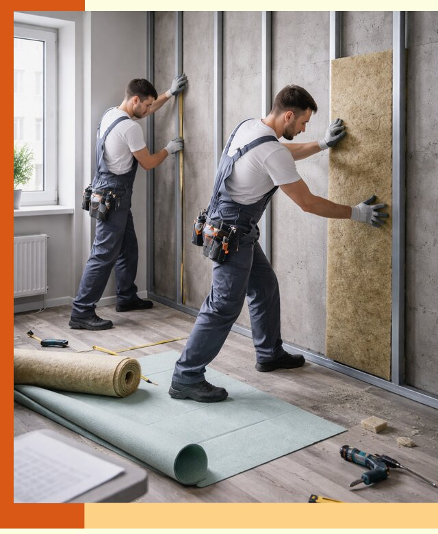 Шумоизоляция квартиры под ключ в Клинцах — профессионально и гарантированно