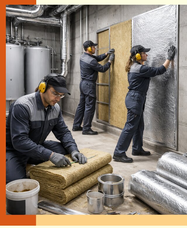 Шумоизоляция котельной в Клинцах: профессиональный монтаж и материалы