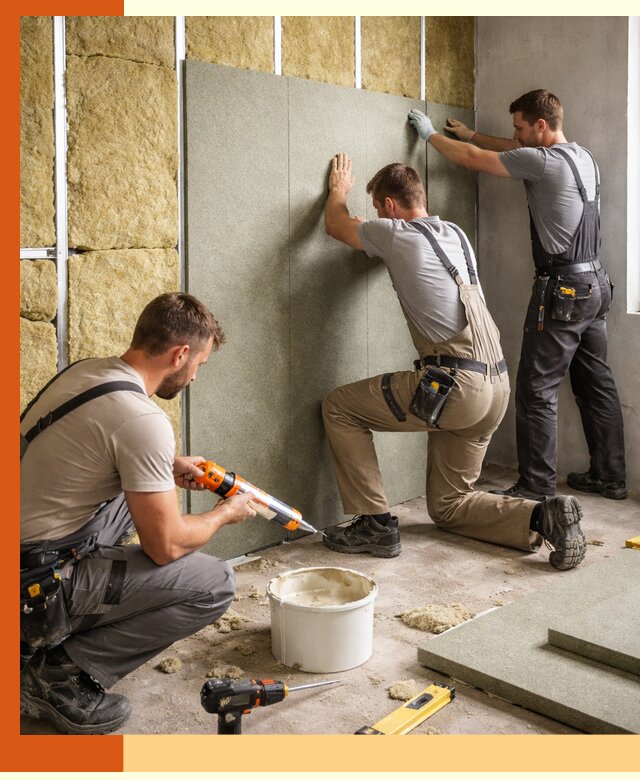 Профессиональная шумоизоляция стен в Клинцах для квартир и домов