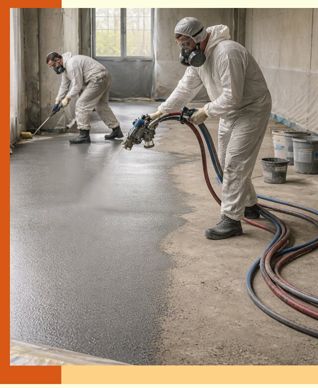 Гидроизоляция полимочевиной полов и конструкций в Клинцах