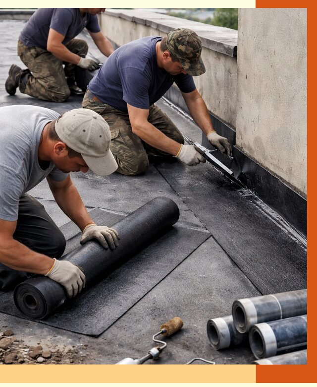 Гидроизоляция кровли в Клинцах от 4678 руб. — профессиональная гидроизоляция крыши | ТепломастерКлы