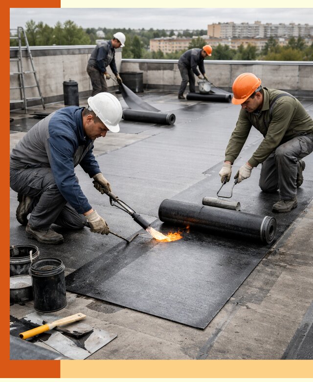 Профессиональная гидроизоляция плоской кровли в Клинцах