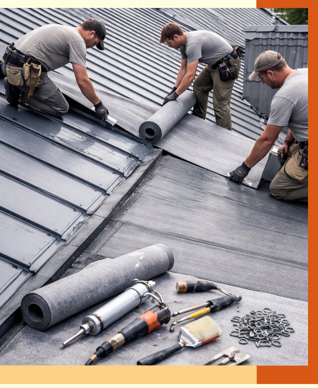 Гидроизоляция металлической кровли полимочевиной в Клинцах от 8837 руб. | ТепломастерКлы