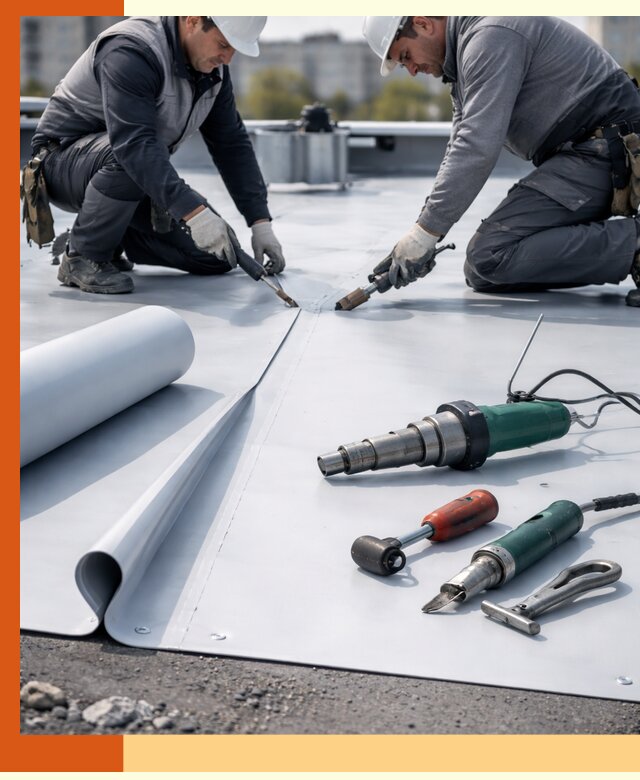 Гидроизоляция мембранной кровли в Клинцах: монтаж и ремонт быстро