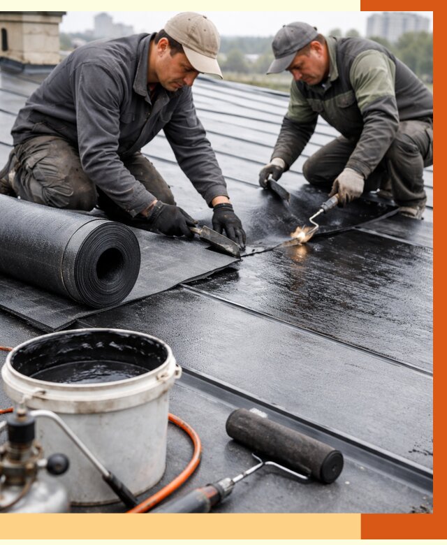 Гидроизоляция фальцевой кровли в Клинцах от 7797 руб. под ключ | ТепломастерКлы