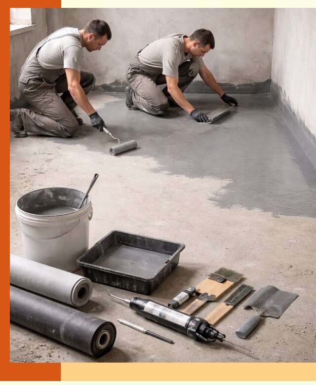Гидроизоляция пола в Клинцах — надежная защита от влаги и протечек