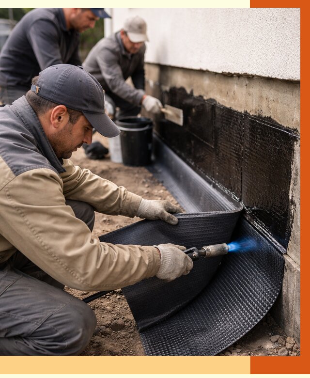 Гидроизоляция цоколя и отмостки в Клинцах от 8837 руб. — ТепломастерКлы