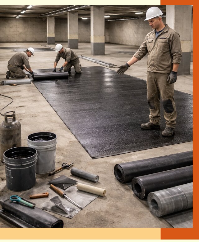 Гидроизоляция паркинга в Клинцах от 1248 руб/м² — профессиональная защита | ТепломастерКлы