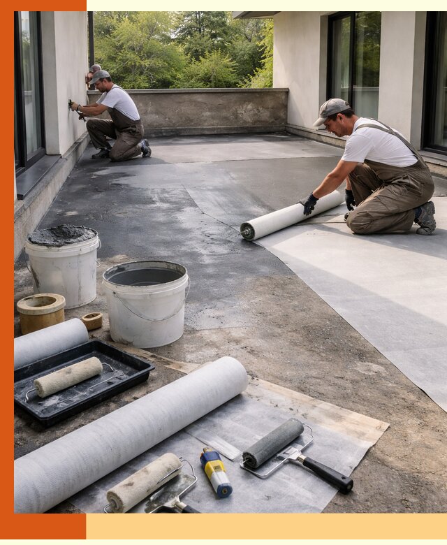 Гидроизоляция террасы в Клинцах — надежная защита от влаги и протечек