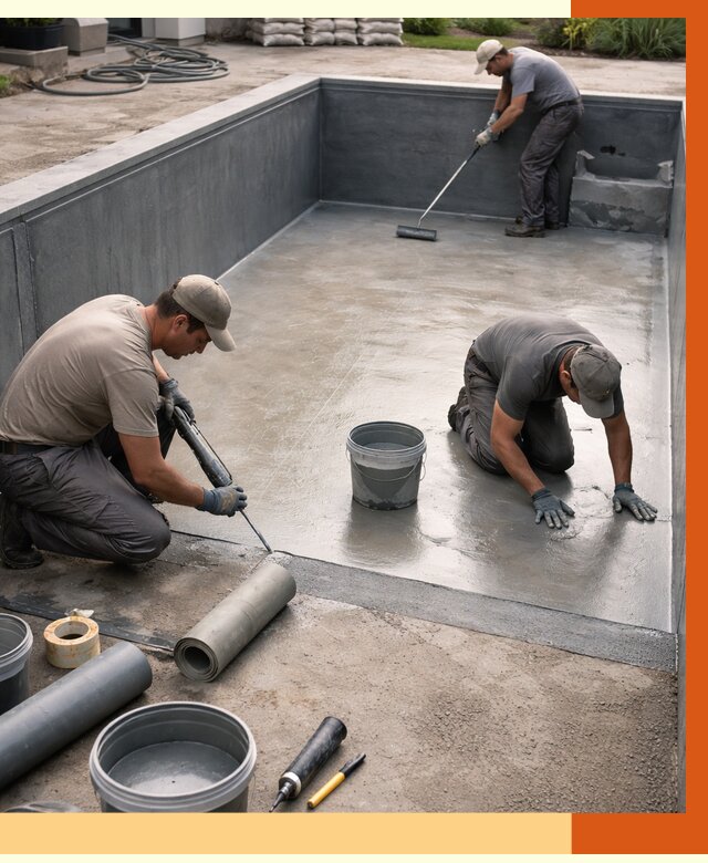 Профессиональная гидроизоляция бассейна в Клинцах от 6757 руб. за м2 | ТепломастерКлы