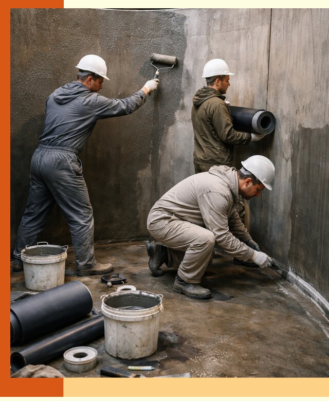 Гидроизоляция резервуара профессионально в Клинцах