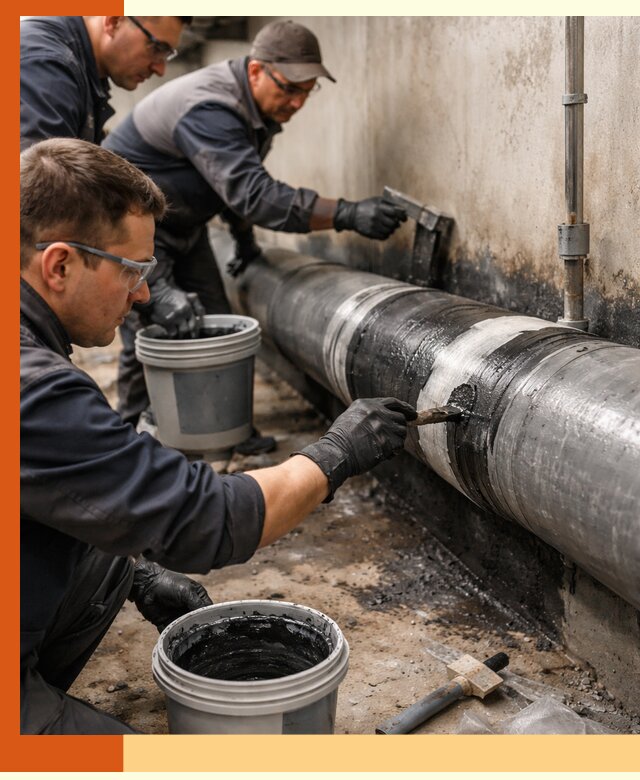 Гидроизоляция труб в Клинцах — защита и герметизация коммуникаций