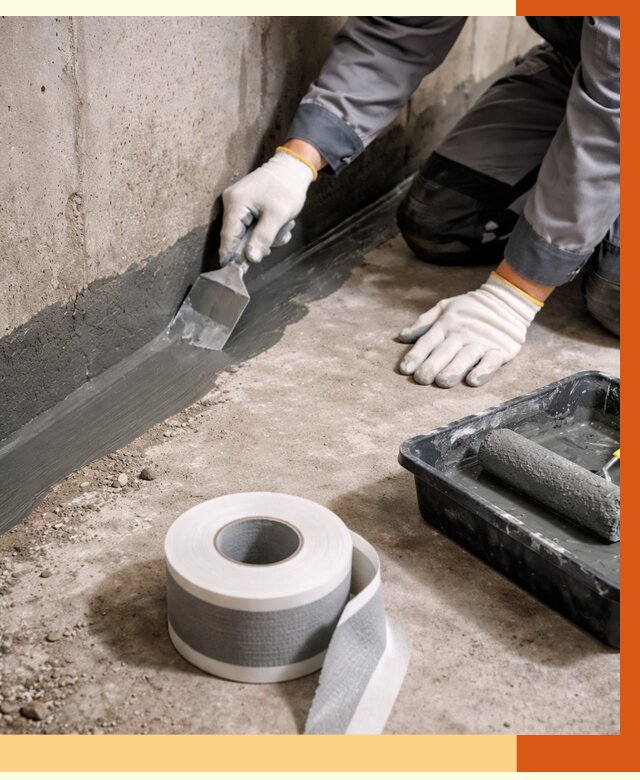 Гидроизоляция швов и герметизация стыков в Клинцах от 1300 руб. | ТепломастерКлы