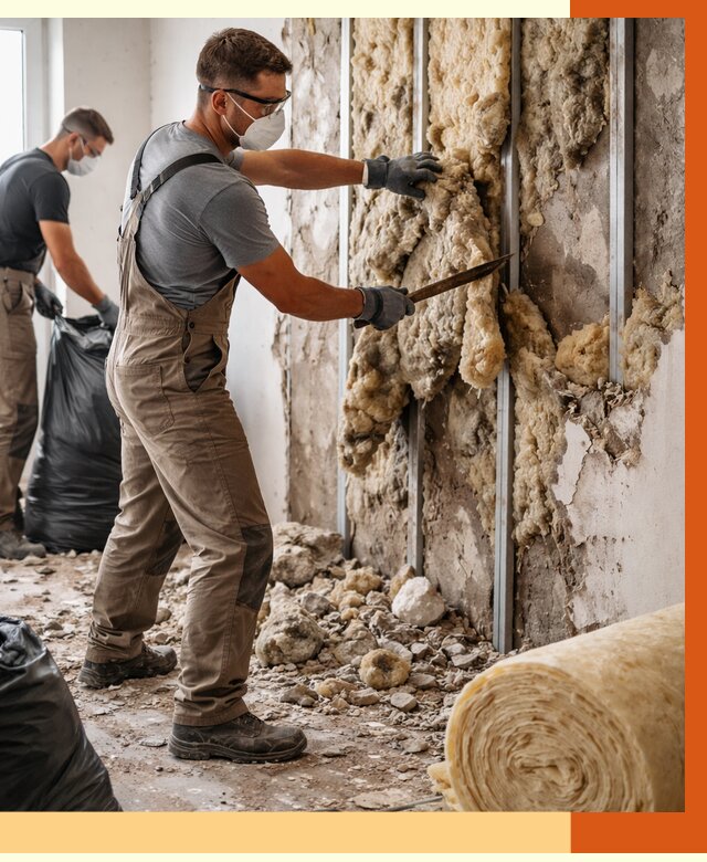 Демонтаж старого утеплителя в Клинцах от 3639 руб. — работы под ключ | ТепломастерКлы